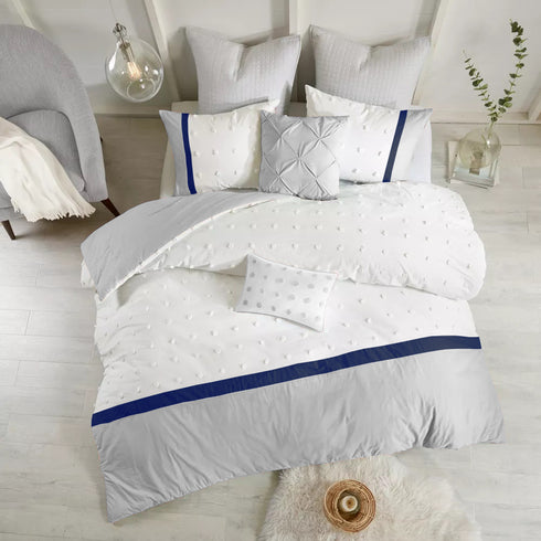 Kai Pom Pom Double Bed Microfiber Comforter With 2 Pillow Covers- Easy care-Hypoallergenic